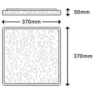 Plafonnier Lino II Nylon / Fer - 1 ampoule - Argenté