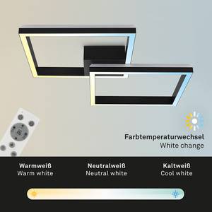 LED-plafondlamp Frame Back III nylon / ijzer - 2 lichtbronnen