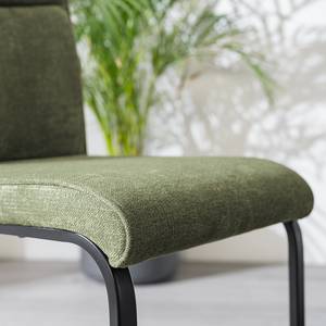 Chaises cantilever Caluso - Lot de 2 Vert olive