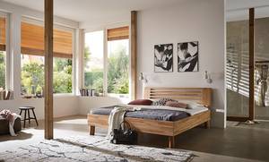 Massief houten bed Coroo III Wild eikenhout - 100 x 200cm