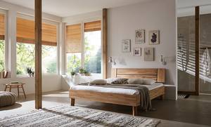 Massief houten bed Coroo II Wild eikenhout - 100 x 200cm