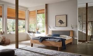 Massief houten bed Coroo IV Wild eikenhout - 140 x 200cm