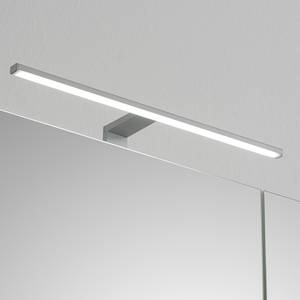 Salle de bain Tiberio X - 4 éléments Blanc satiné / Imitation chêne Riviera - Sans bande LED