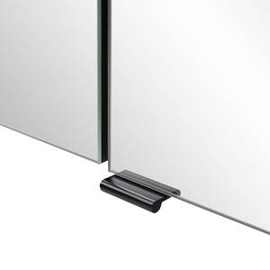 Spiegelschrank Vellau Inklusive Beleuchtung - Grau - Breite: 80 cm