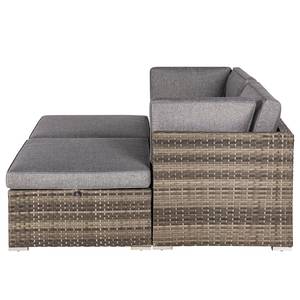 Loungeset Bahrani II (4-delig) polypropeen/polyester - grijs