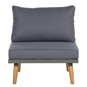 Modulaire loungegroep Capilla 3-delig B massief acaciahout/polyester - grijs/bruin