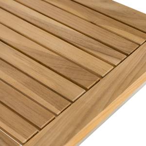 Garteneckbankgruppe Cipressa 9-teilig Webstoff / Teak massiv - Grau / Braun