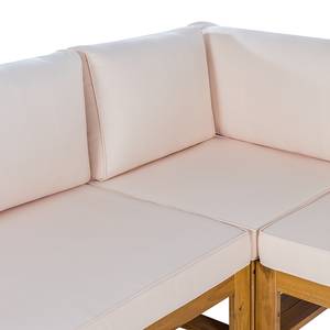 Loungeset Mavre (8 delig) massief acaciahout/polyester - grijs