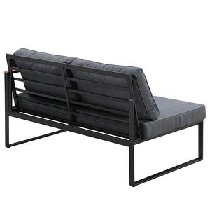 Loungeset Coari III (3 delig) staal/polyester - zwart/grijs