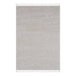 Laagpolig vloerkleed Enya polyester/katoen - wit - 200 x 290 cm