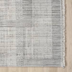 Kurzflorteppich Balania Polyester / Baumwolle - Dunkelgrau / Beige - 140 x 200 cm