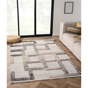 Tapis Balania Polyester / Coton - Gris foncé / Beige - 160 x 230 cm