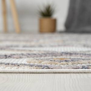 Tapis Luana II Polyester / Coton - Crème / Gris clair - 200 x 290 cm