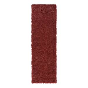 Tapis épais My Shaggy Polypropylène / Jute - Rouge Bordeaux - 80 x 250 cm