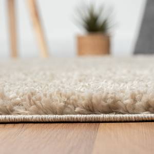 Hochflorteppich My Shaggy Polypropylen / Jute - Beige - 120 x 120 cm