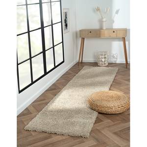 Hoogpolig vloerkleed My Shaggy polypropeen/jute - Beige - 80 x 300 cm