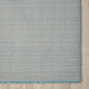 Hoogpolig vloerkleed My Shaggy polypropeen/jute - Lichtblauw - 100 x 150 cm