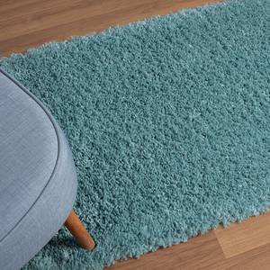 Hochflorteppich My Shaggy Polypropylen / Jute - Hellblau - 80 x 250 cm