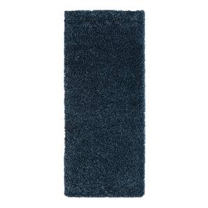 Tapis épais My Shaggy Polypropylène / Jute - Bleu foncé - 80 x 200 cm