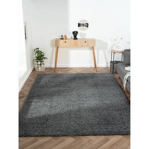 Hoogpolig vloerkleed My Shaggy polypropeen/jute - Donkergrijs - 200 x 290 cm