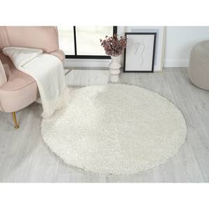 Hochflorteppich My Shaggy Polypropylen / Jute - Creme - 120 x 120 cm