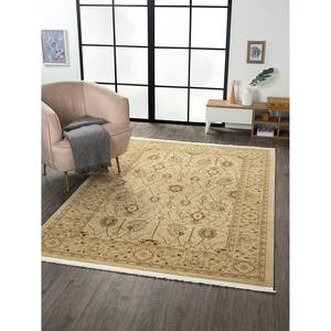 Tapis Maryam II Polypropylène / Coton - Crème / Marron clair - 160 x 230 cm