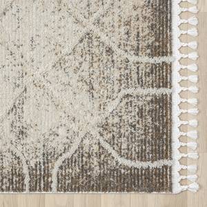 Kurzflorteppich Enya I Polyester / Baumwolle - Beige - 160 x 230 cm