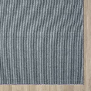 Laagpolig vloerkleed Avery polyester/katoen - Blauwgrijs - 120 x 180 cm