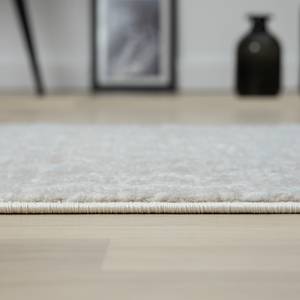 Kurzflorteppich My Type II Polyester / Baumwolle - Creme - 80 x 150 cm