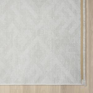 Laagpolig vloerkleed My Type II polyester/katoen - crèmekleurig - 200 x 290 cm