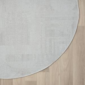 Kurzflorteppich My Circles Polyester / Baumwolle - Beige - 120 x 120 cm