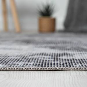 Tapis Avery Polyester / Coton - Gris clair / Gris - 160 x 230 cm