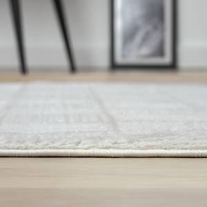 Laagpolig vloerkleed My House polyester/katoen - beige - 120 x 120 cm