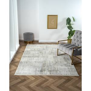 Laagpolig vloerkleed My Taste polyester/katoen - beige/grijs - 160 x 230 cm