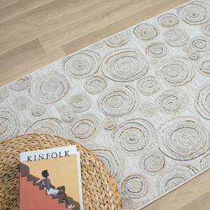 Laagpolig vloerkleed My Style polyester/katoen - beige - 80 x 150 cm