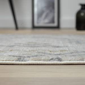 Laagpolig vloerkleed My Taste polyester/katoen - beige/grijs - 120 x 120 cm