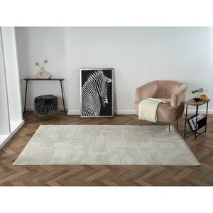 Laagpolig vloerkleed My Circles polyester/katoen - beige - 160 x 230 cm