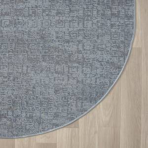 Kurzflorteppich My Look II Polyester / Baumwolle - Blau / Beige - 120 x 120 cm