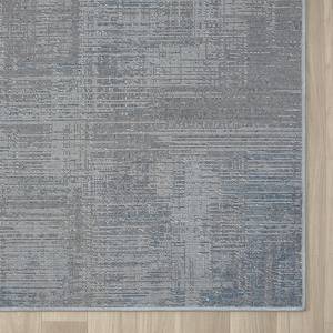 Laagpolig vloerkleed My Stripes polyester/katoen - beige/blauw - 80 x 150 cm