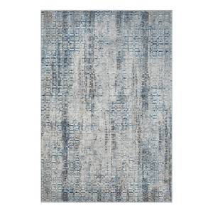 Laagpolig vloerkleed My Look II polyester/katoen - blauw/beige - 200 x 290 cm