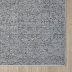 Laagpolig vloerkleed My Look II polyester/katoen - blauw/beige - 200 x 290 cm