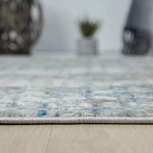 Kurzflorteppich My Look II Polyester / Baumwolle - Blau / Beige - 160 x 230 cm