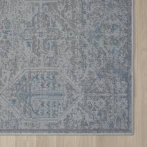 Tapis My Heriz II Polyester / Coton - Bleu / Beige - 200 x 290 cm