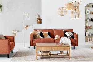 3-Sitzer Sofa FORT DODGE Webstoff Maila: Terra