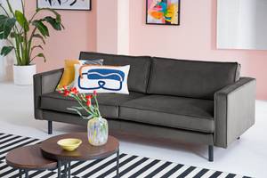 3-Sitzer Sofa FORT DODGE Samt Ravi: Grau