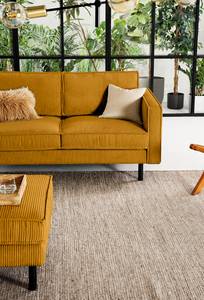 2-Sitzer Sofa FORT DODGE Cordstoff Poppy: Senfgelb - Ohne Schlaffunktion