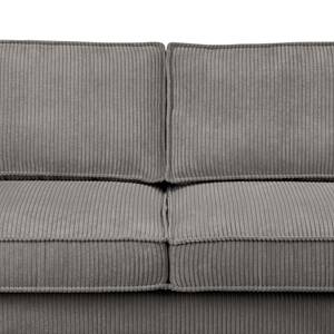 2-Sitzer Sofa FORT DODGE Cordstoff Poppy: Grau - Ohne Schlaffunktion