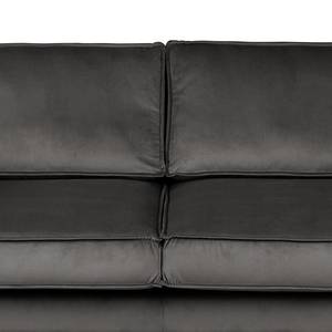 2-Sitzer Sofa FORT DODGE Samt Ravi: Grau - Ohne Schlaffunktion