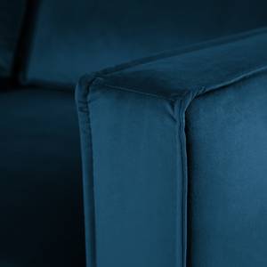 2-Sitzer Sofa FORT DODGE Samt Ravi: Marineblau - Ohne Schlaffunktion