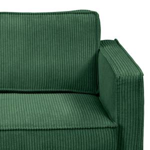 Fauteuil XL FORT DODGE Velours côtelé Poppy: Vert sapin